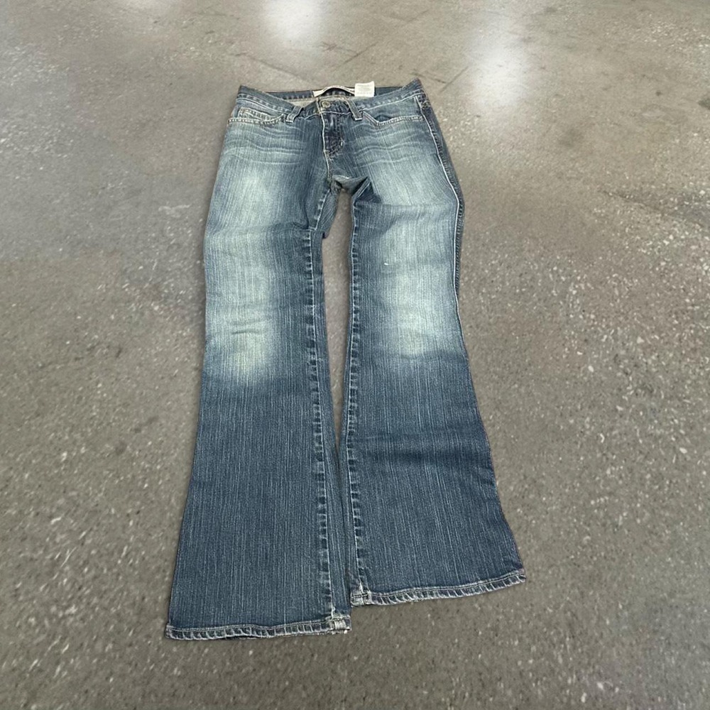 Gap Women Blue Ultra Low Rise Bootcut Jeans Size 2 Y2K Stretch Denim